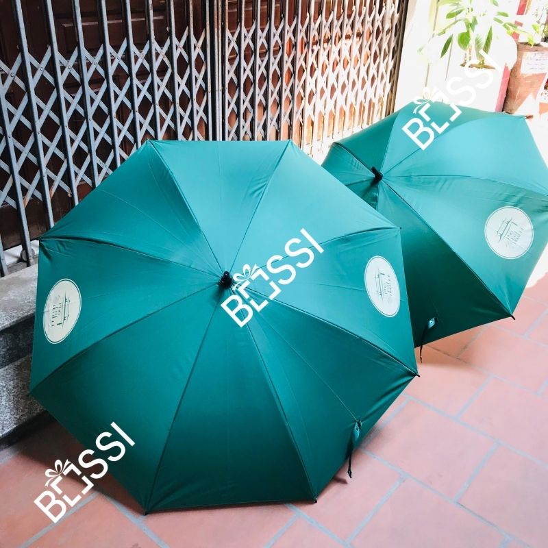 Ô dù cán thẳng tay gỗ R75 logo Phố cổ Hoa Lư Ô dù cán thẳng tay gỗ R75 logo Phố cổ Hoa Lư