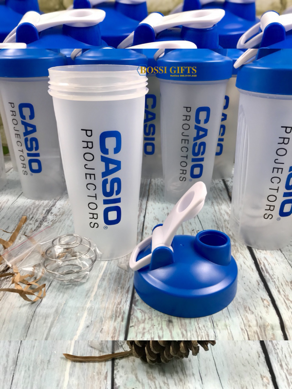Bình nước du lịch 600ml, quà tặng in logo Casio - Minh Nam Tech Bình nước du lịch 600ml, quà tặng in logo Casio - Minh Nam Tech